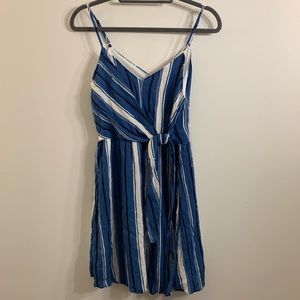 Francescas Blue striped dress NWT